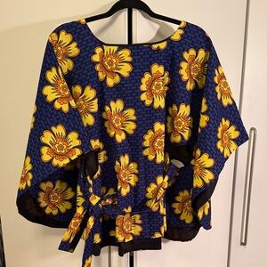 Handmade cotton floral tunic